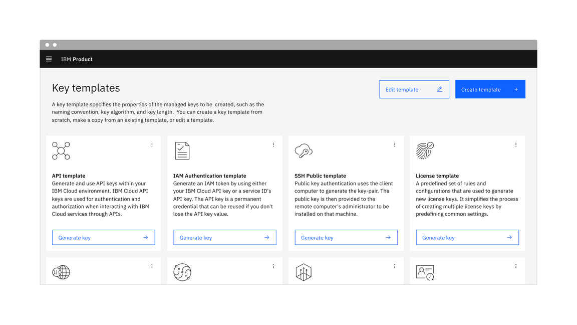 Example of button groups in a UI.