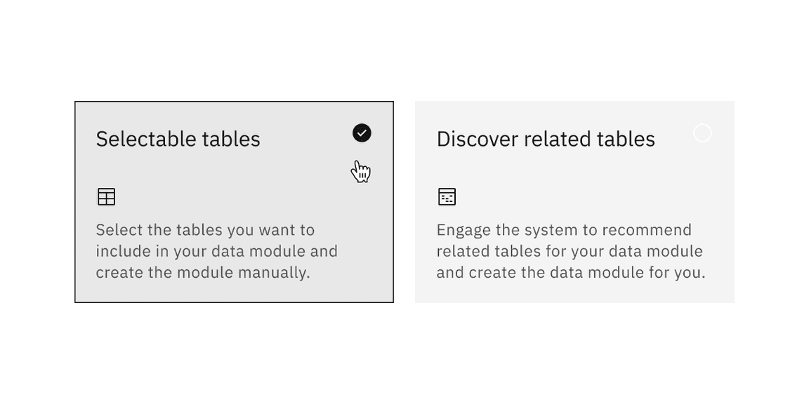 Single-select tile with the feature flag disabled
