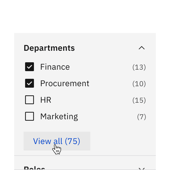 Do not leave a ghost button hanging halfway within the side panel.